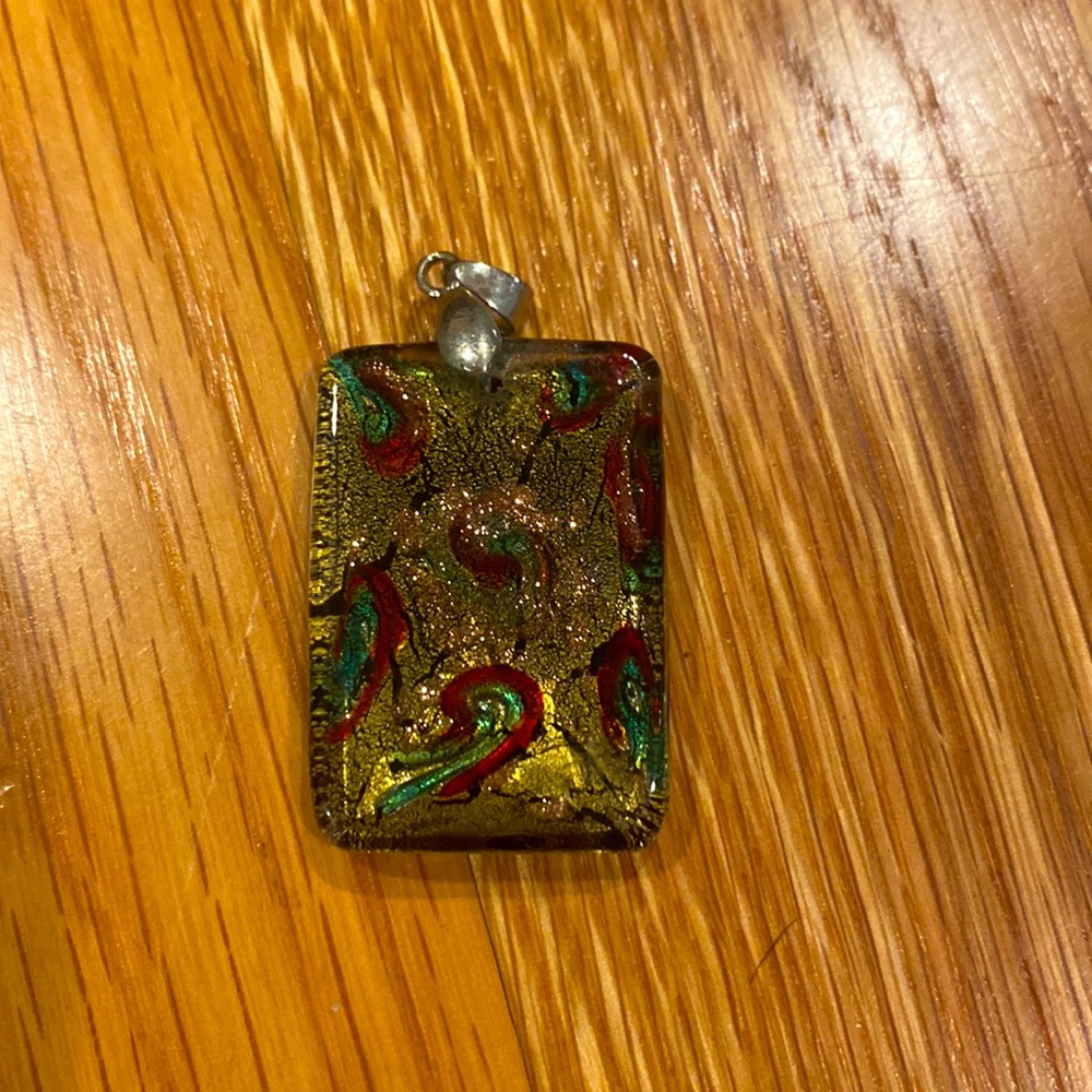 Colorful glass pendant